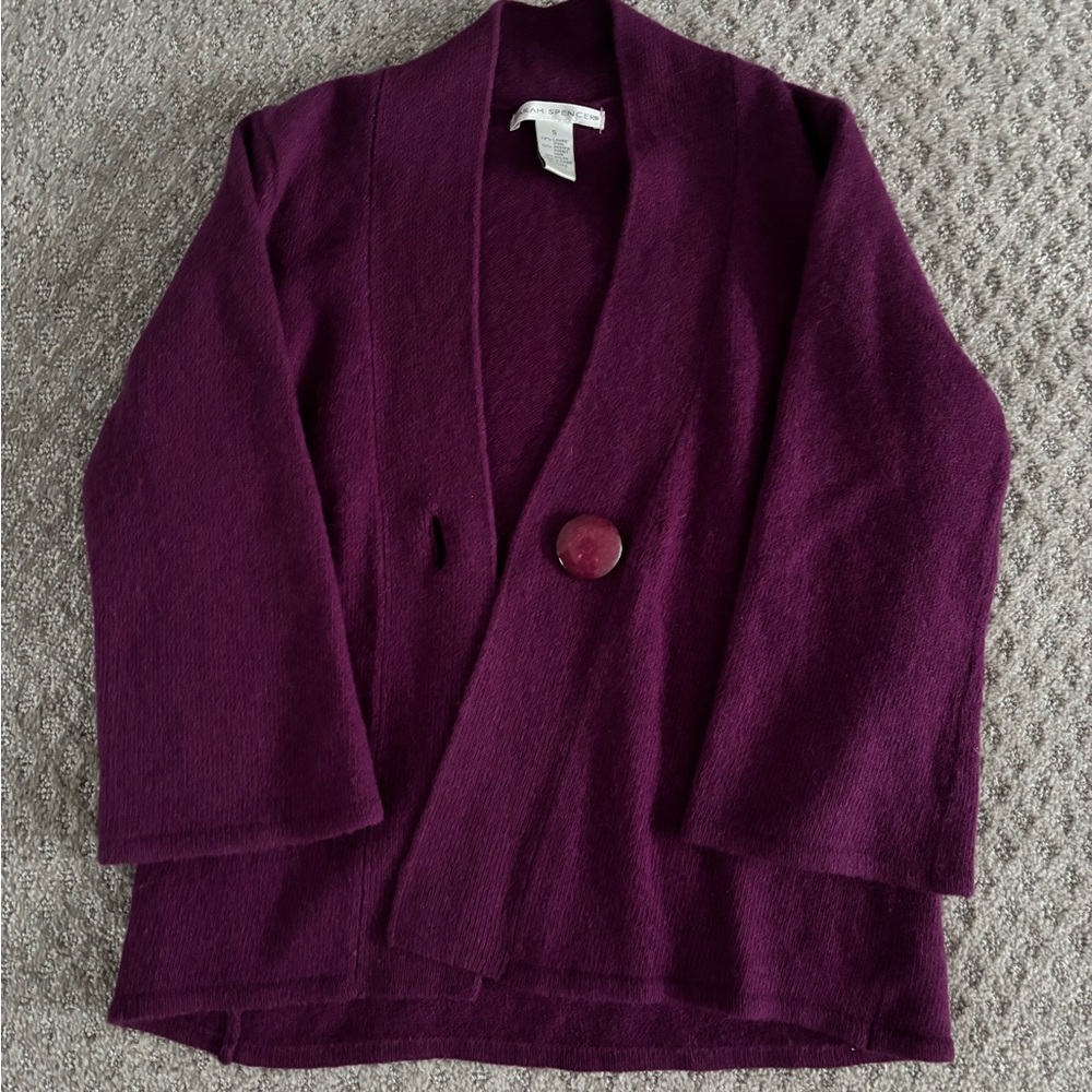 Sarah Spencer Rich magenta Cardigan
